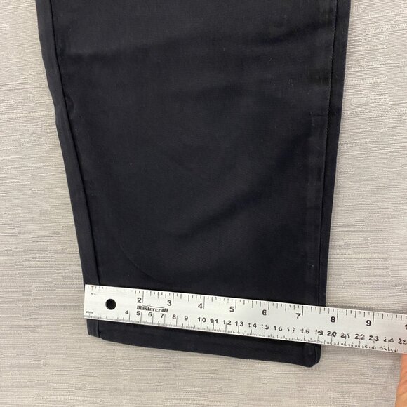 Calvin Klein Chino Pants Mens 36 x 32 Black Slim Fit Straight Flex Waist Cotton - Picture 10 of 13